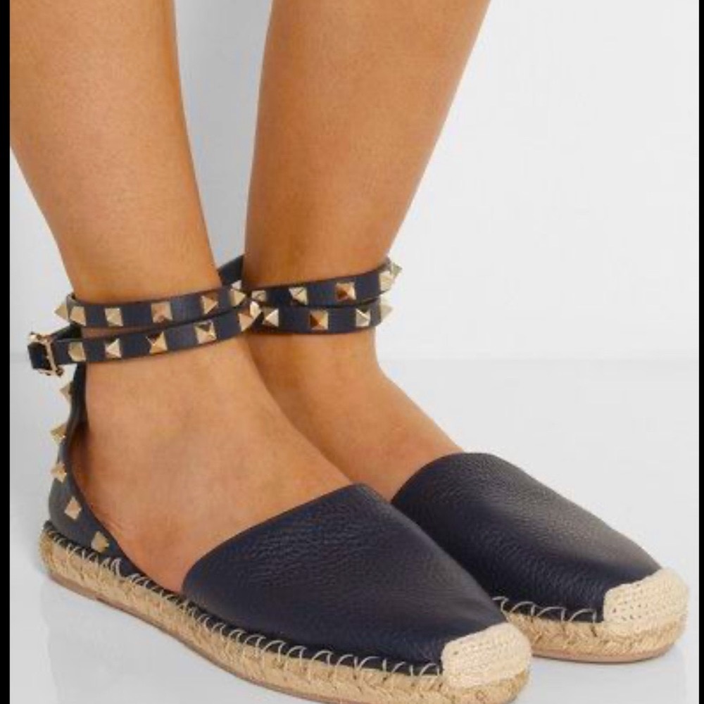 Valentino Garavani Rockstud Espadrille Flat size39